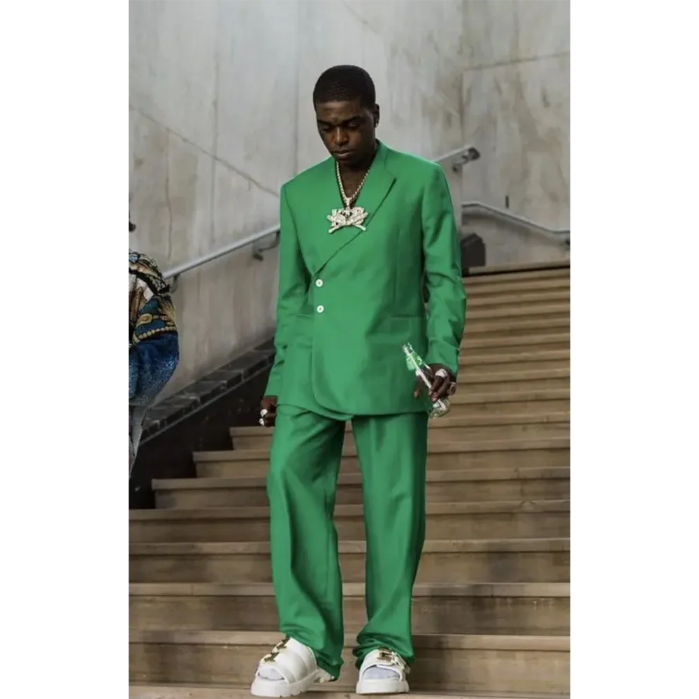 Green Oversize 2 Piece Blazer Pants Men's Suit Fashion Male Slim Business Office Suit Tuxedos Costume Homme
Green Oversize 2 Piece Blazer Pants Men's Suit Fashion Male Slim Business Office Suit Tuxedos Costume Homme
