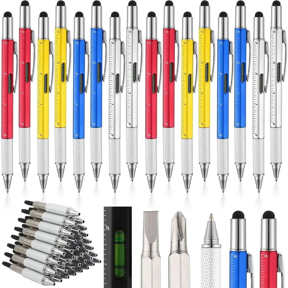 Father's Day 6-in-1 Multi-Tool Pen Set with Refillable Ink, Ruler, and Level Gauge for Dads and Husbands (Classic Color)
Father's Day 6-in-1 Multi-Tool Pen Set with Refillable Ink, Ruler, and Level Gauge for Dads and Husbands (Classic Color)