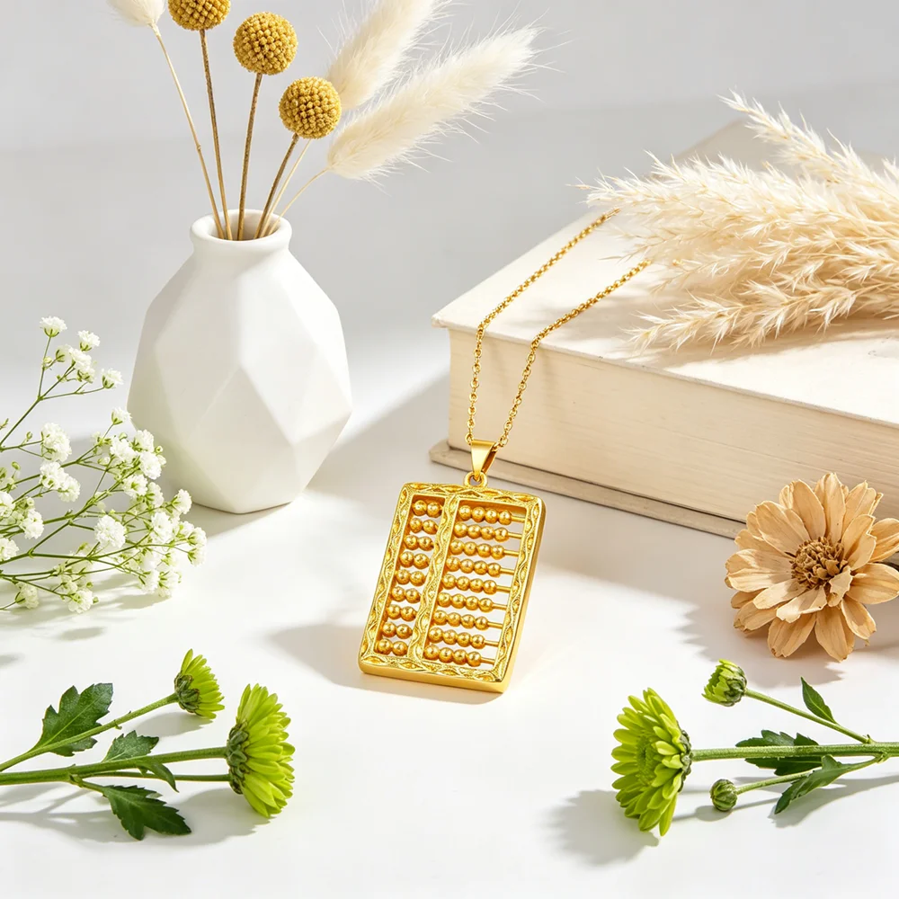 (Only Pendant)Gold Color Abacus Pattern Pendant For Women Girls 925 Sterling Silver Luxury Wedding Accessory Fine Jewelry
(Only Pendant)Gold Color Abacus Pattern Pendant For Women Girls 925 Sterling Silver Luxury Wedding Accessory Fine Jewelry