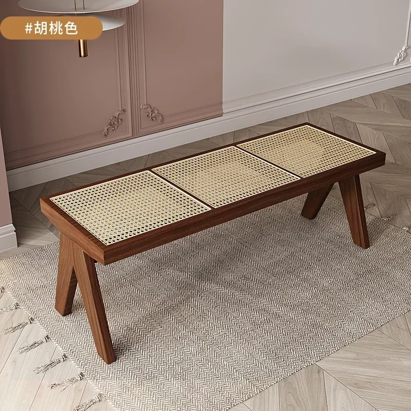 14 zq Rattan Bench Home Bench Deck Nordic Dining Chair Bed & Breakfast Solid Wood Low Stool Dining Stool
14 zq Rattan Bench Home Bench Deck Nordic Dining Chair Bed & Breakfast Solid Wood Low Stool Dining Stool