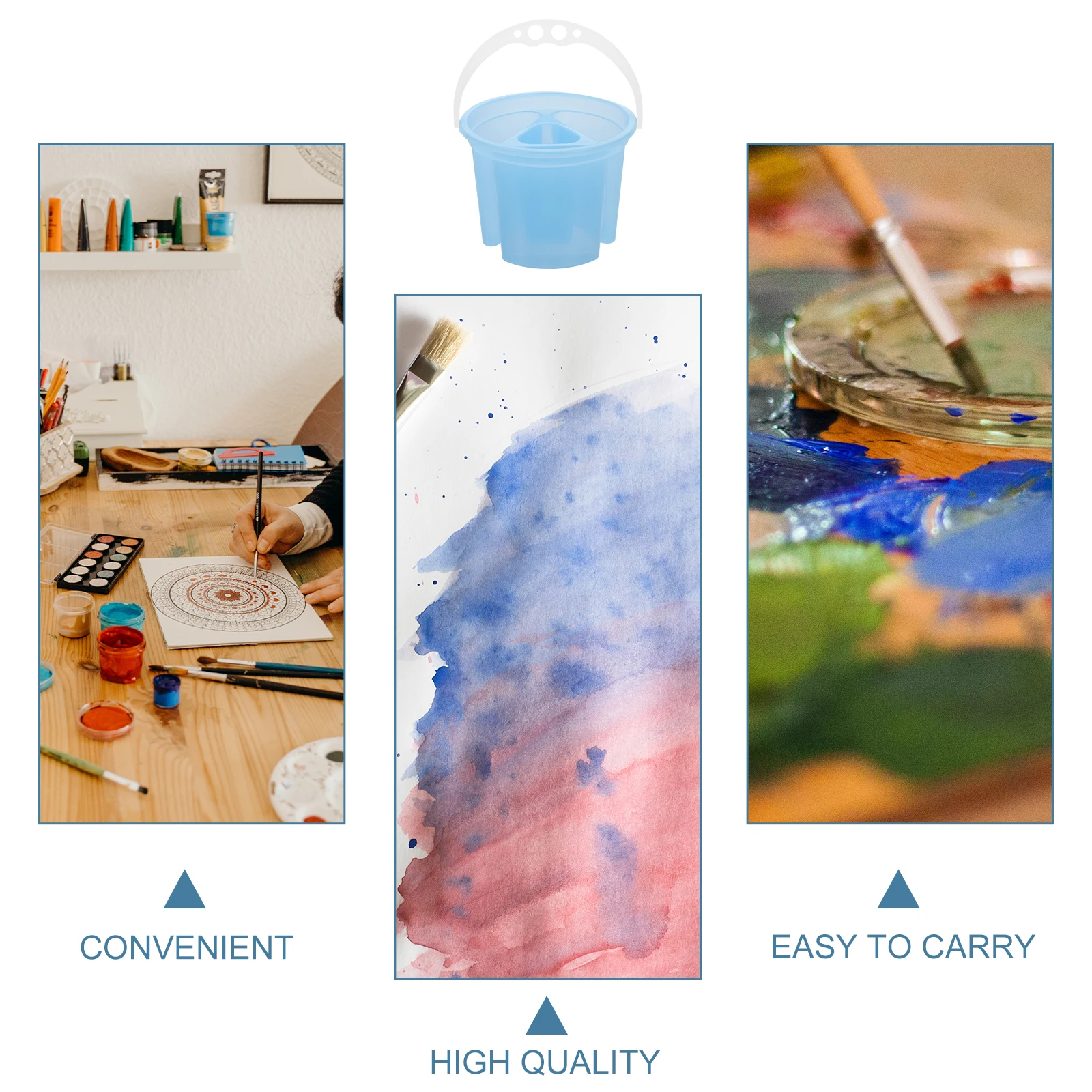 2pcs Plastic Brush Basin Handle For Artists Kids Painters Painting Tool, Art Supplies, Brush Washer Tub, Portable Water Pot, Pen
2pcs Plastic Brush Basin Handle For Artists Kids Painters Painting Tool, Art Supplies, Brush Washer Tub, Portable Water Pot, Pen