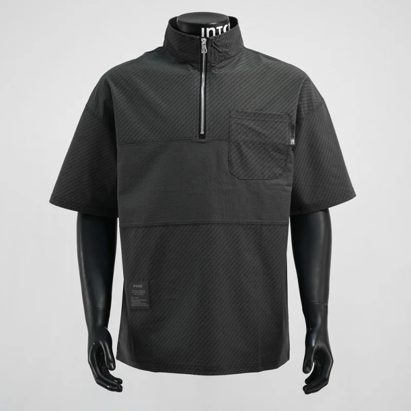 Half zip shirt men's lapel fashion design 2025 summer thin breathable casual versatile short sleeved T-shirt
Half zip shirt men's lapel fashion design 2025 summer thin breathable casual versatile short sleeved T-shirt