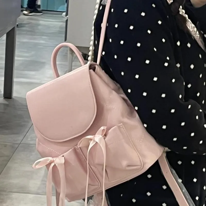 JIAERDI милый милый рюкзак с бантом, женский балетный стиль, лента с ромбовидной решеткой, женский элегантный нежный повседневный рюкзак Mochilas Mujer
JIAERDI милый милый рюкзак с бантом, женский балетный стиль, лента с ромбовидной решеткой, женский элегантный нежный повседневный рюкзак Mochilas Mujer