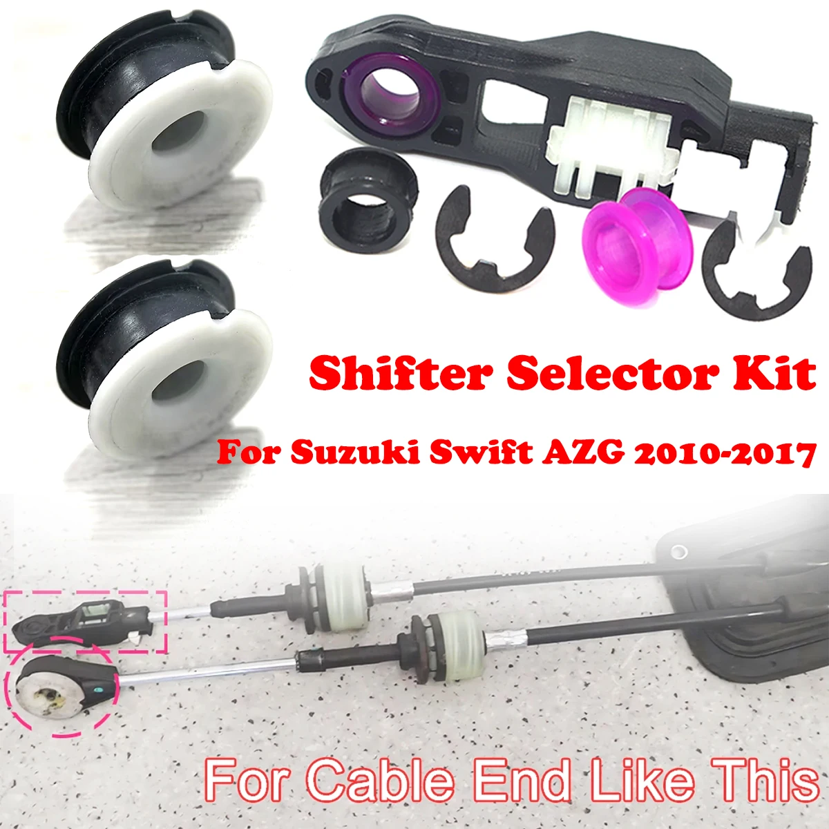 Комплект аксессуаров для рычага переключения передач MT: втулка, концевая штанга, селектор для Suzuki Swift AZG 2010, 2011, 2014, 2015, 2017, 1.2L
Комплект аксессуаров для рычага переключения передач MT: втулка, концевая штанга, селектор для Suzuki Swift AZG 2010, 2011, 2014, 2015, 2017, 1.2L