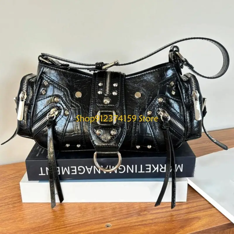 G5AE Retro Women's Shoulder Bag Rivets Design PU Lerather Underarm Purse Armpit Bags
G5AE Retro Women's Shoulder Bag Rivets Design PU Lerather Underarm Purse Armpit Bags