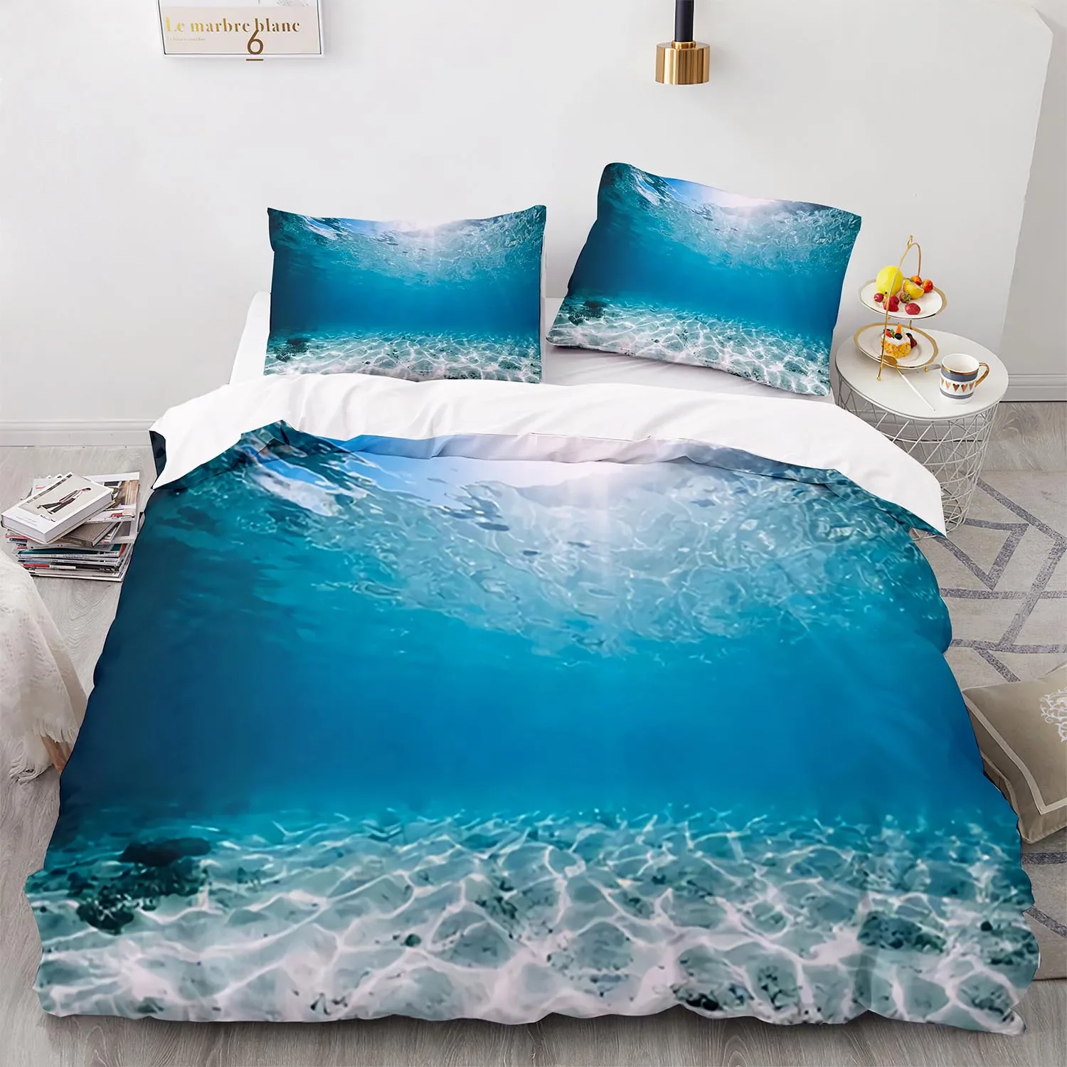 Blue Sea World Bedding Sets 3D Print Sea Animal Dolphins Sharks And Cartoon Quilt Queen Duvet Cover Set Kids Adult Bedclothes
Blue Sea World Bedding Sets 3D Print Sea Animal Dolphins Sharks And Cartoon Quilt Queen Duvet Cover Set Kids Adult Bedclothes