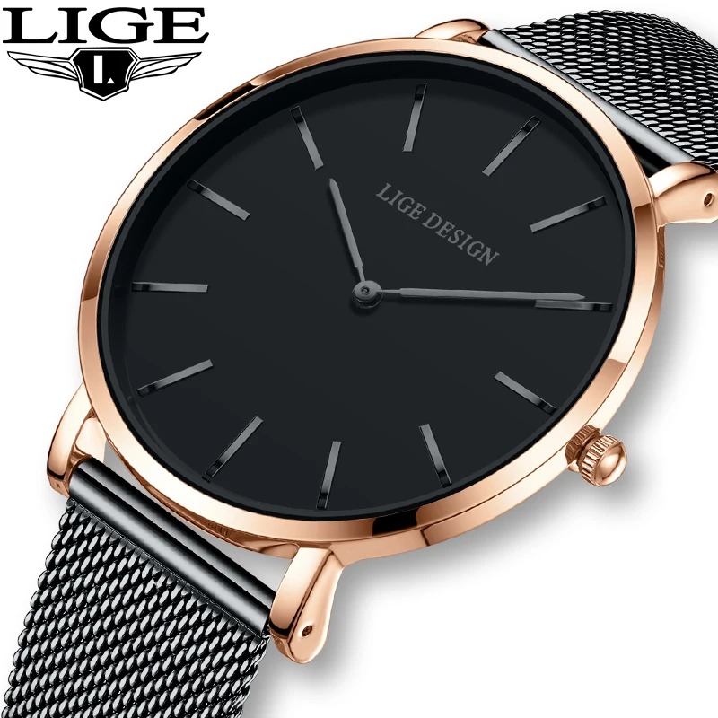 LIGE Top Brand Luxury Quartz Man Watch Fashion Ultra Thin Simple Casual Sports Waterproof Stainless Steel Belt Watches for Mens
LIGE Top Brand Luxury Quartz Man Watch Fashion Ultra Thin Simple Casual Sports Waterproof Stainless Steel Belt Watches for Mens