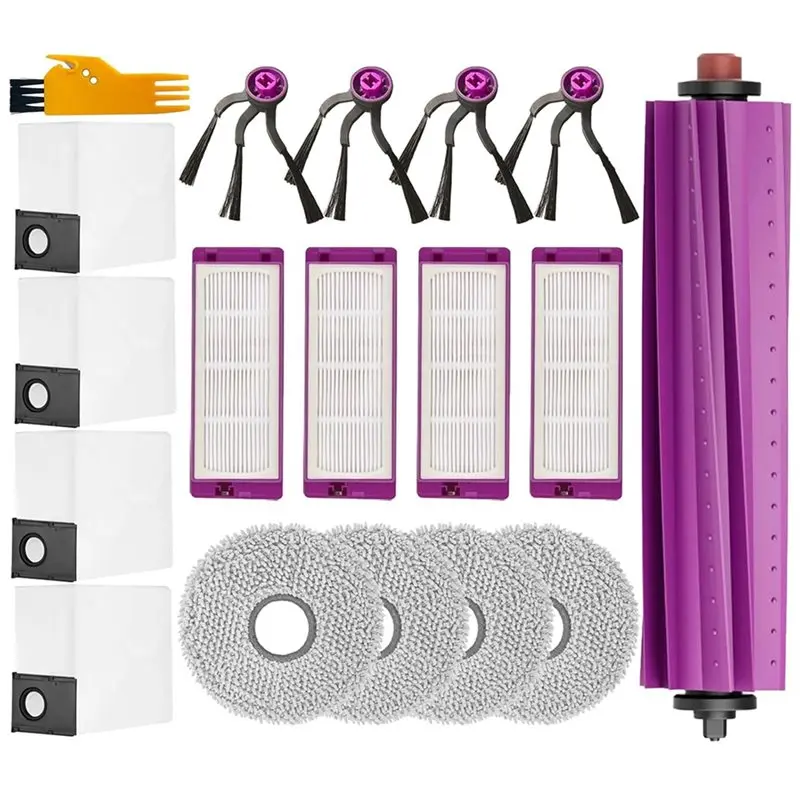 18 шт. основных и дополнительных щеток, фильтров, мешков для пыли, салфеток для мытья полов для робота-пылесоса Eureka J15 Evo Ultra с функцией самоочистки, аксессуары A62X
18 шт. основных и дополнительных щеток, фильтров, мешков для пыли, салфеток для мытья полов для робота-пылесоса Eureka J15 Evo Ultra с функцией самоочистки, аксессуары A62X