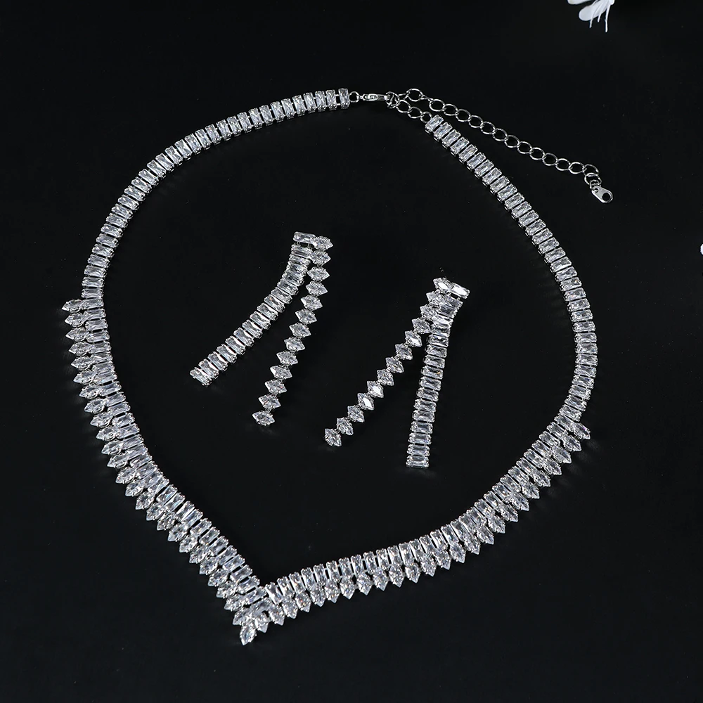 Luxury Geometric Waterdrop Necklace, Necklace, Earring Set, Women's High Quality Party, Banquet, Wedding Jewelry S635
Luxury Geometric Waterdrop Necklace, Necklace, Earring Set, Women's High Quality Party, Banquet, Wedding Jewelry S635