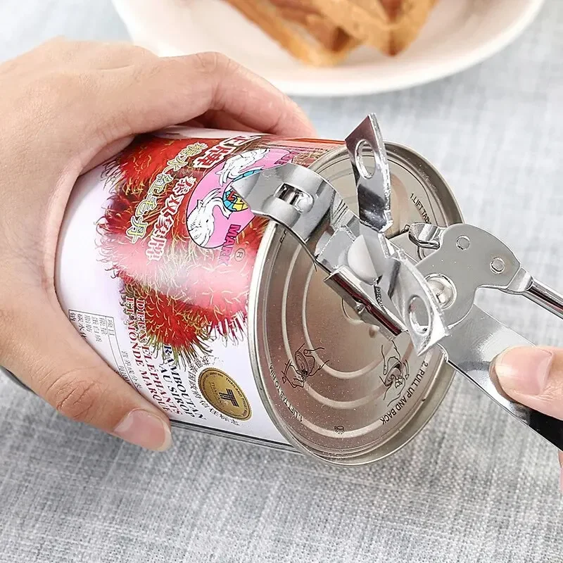 1PCS High Quality Stainless Steel Can Opener Great Tool For Camping, Picnics, Travel And Home Kitchen To Open Cans/Tins Lids
1PCS High Quality Stainless Steel Can Opener Great Tool For Camping, Picnics, Travel And Home Kitchen To Open Cans/Tins Lids