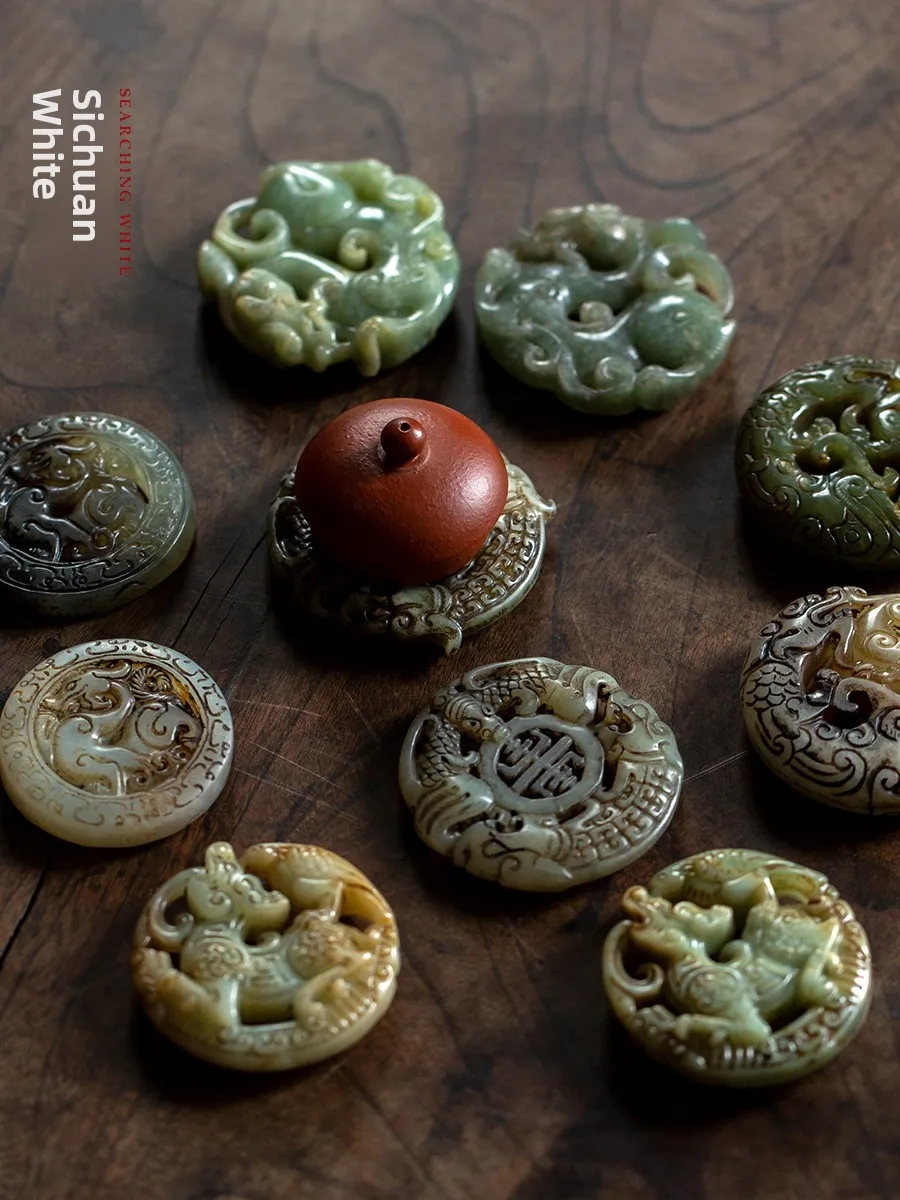 Ele Carved Jade Tea Pet Display Piece Vintage Sle Stone Material Handmade Work for Tea Ceremony Decorations
Ele Carved Jade Tea Pet Display Piece Vintage Sle Stone Material Handmade Work for Tea Ceremony Decorations