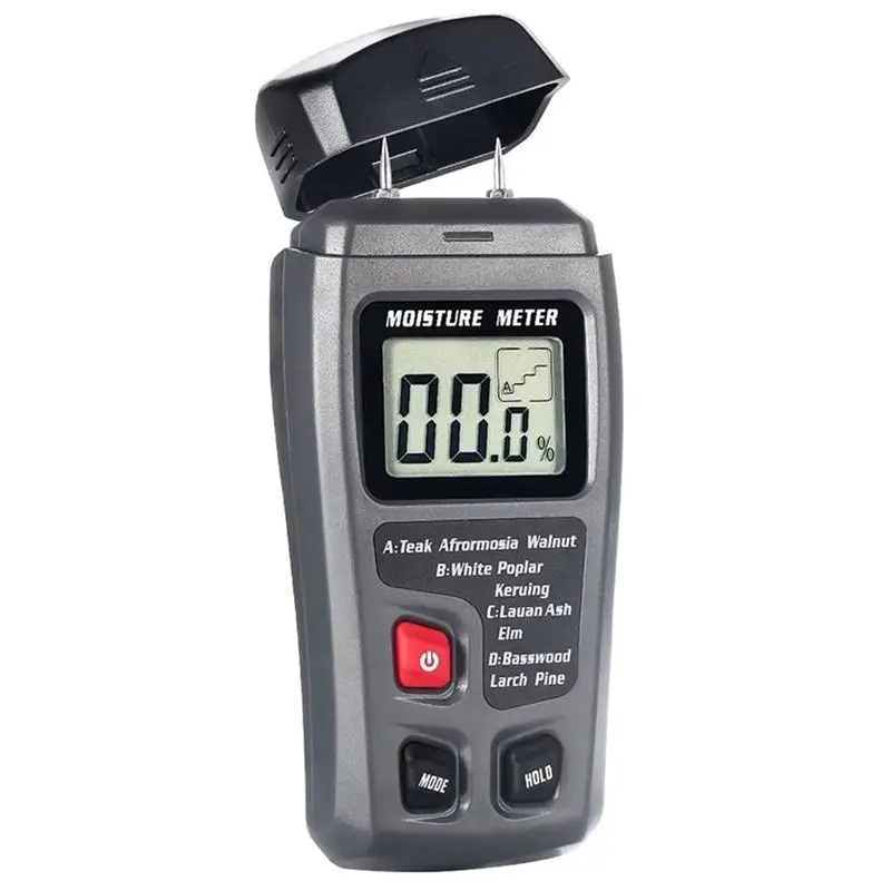 ABBY-EMT10 Гигрометр с точным большим ЖК-дисплеем, цифровой измеритель влажности древесины и стен, детектор влажности древесины
ABBY-EMT10 Гигрометр с точным большим ЖК-дисплеем, цифровой измеритель влажности древесины и стен, детектор влажности древесины