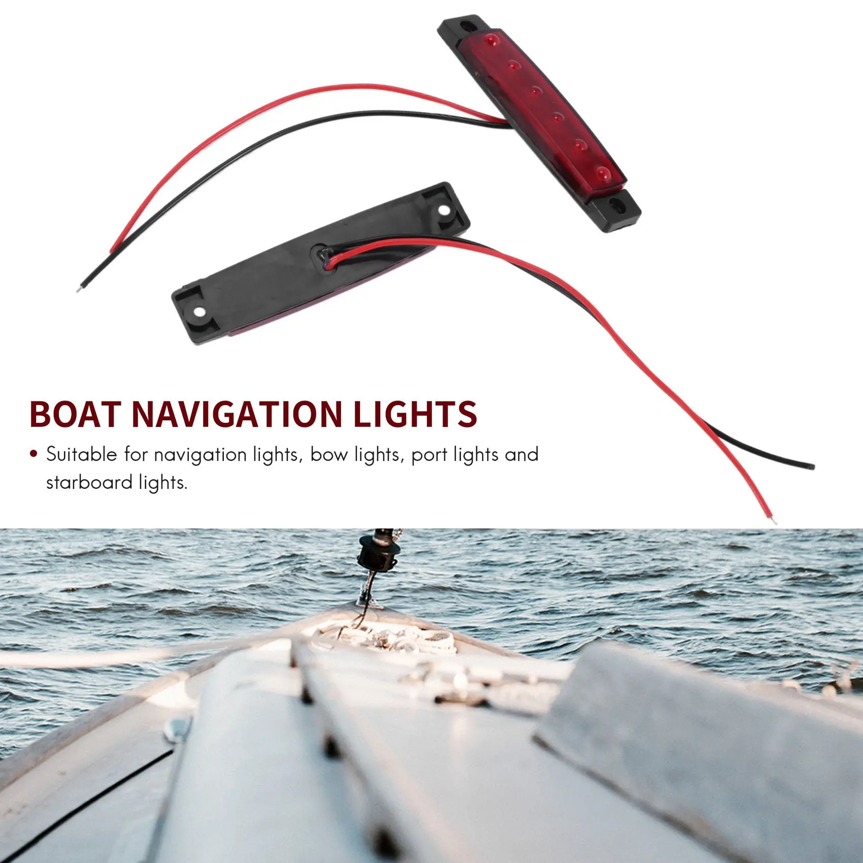 4Pcs Red Green Boat Navigation LED Lights Stern Lights Boats Starboard Light 12V
4Pcs Red Green Boat Navigation LED Lights Stern Lights Boats Starboard Light 12V