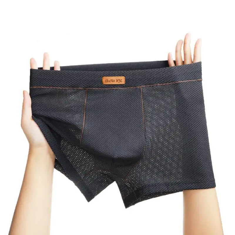 3 pcs Men's Underwear Breathable Mesh Ice Silk Boxer Shorts Men's Panties Solid Sexy Slim Panties Intimate Underpants
3 pcs Men's Underwear Breathable Mesh Ice Silk Boxer Shorts Men's Panties Solid Sexy Slim Panties Intimate Underpants