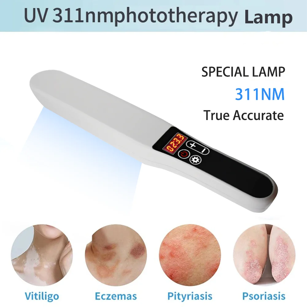 311-nanometer ultraviolet light therapy lamp; ultraviolet light therapy; for the treatment of psoriasis, vitiligo and eczema
311-nanometer ultraviolet light therapy lamp; ultraviolet light therapy; for the treatment of psoriasis, vitiligo and eczema