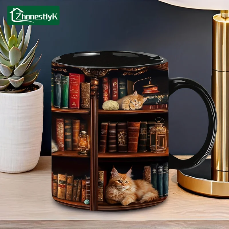Trendy Bookshelf Ceramic Coffee Cup 3D Milk Tea Water Cups Creative Breakfast Mug Household Drinkware Birthday Gift
Trendy Bookshelf Ceramic Coffee Cup 3D Milk Tea Water Cups Creative Breakfast Mug Household Drinkware Birthday Gift