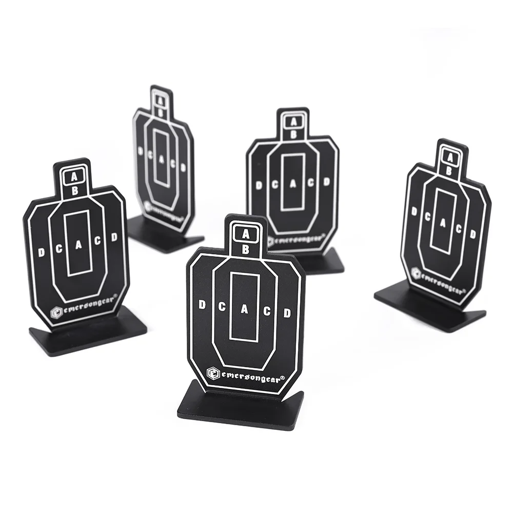 Emersongear Tactical For IDPA Aluminum MINI Target Plate 5 PCS/Set Hunting Hiking Combat Camping Display Airsoft 39x67mm EM9644
Emersongear Tactical For IDPA Aluminum MINI Target Plate 5 PCS/Set Hunting Hiking Combat Camping Display Airsoft 39x67mm EM9644
