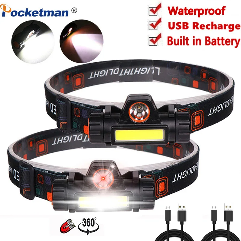 Super Bright COB+LED Headlamp USB Rechargeable Headlight Waterproof Head Lamp Powerful Head Flashlight Head Front Light
Super Bright COB+LED Headlamp USB Rechargeable Headlight Waterproof Head Lamp Powerful Head Flashlight Head Front Light