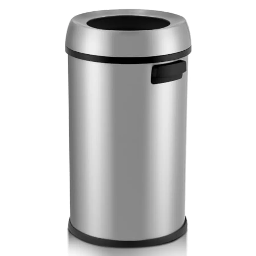 65L/17 Gallon Open Top Trash Can Commercial Grade Heavy Duty Brushed Stainless Steel for Outdoor Kitchen Waste Bins Home House
65L/17 Gallon Open Top Trash Can Commercial Grade Heavy Duty Brushed Stainless Steel for Outdoor Kitchen Waste Bins Home House