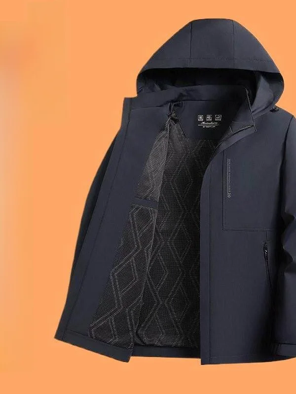 Ele Casual Men's Jaet Anti-Wrinkle Detachable Hooded Busin Faion Spring Autumn Wear Resistant to Wear for Men
Ele Casual Men's Jaet Anti-Wrinkle Detachable Hooded Busin Faion Spring Autumn Wear Resistant to Wear for Men