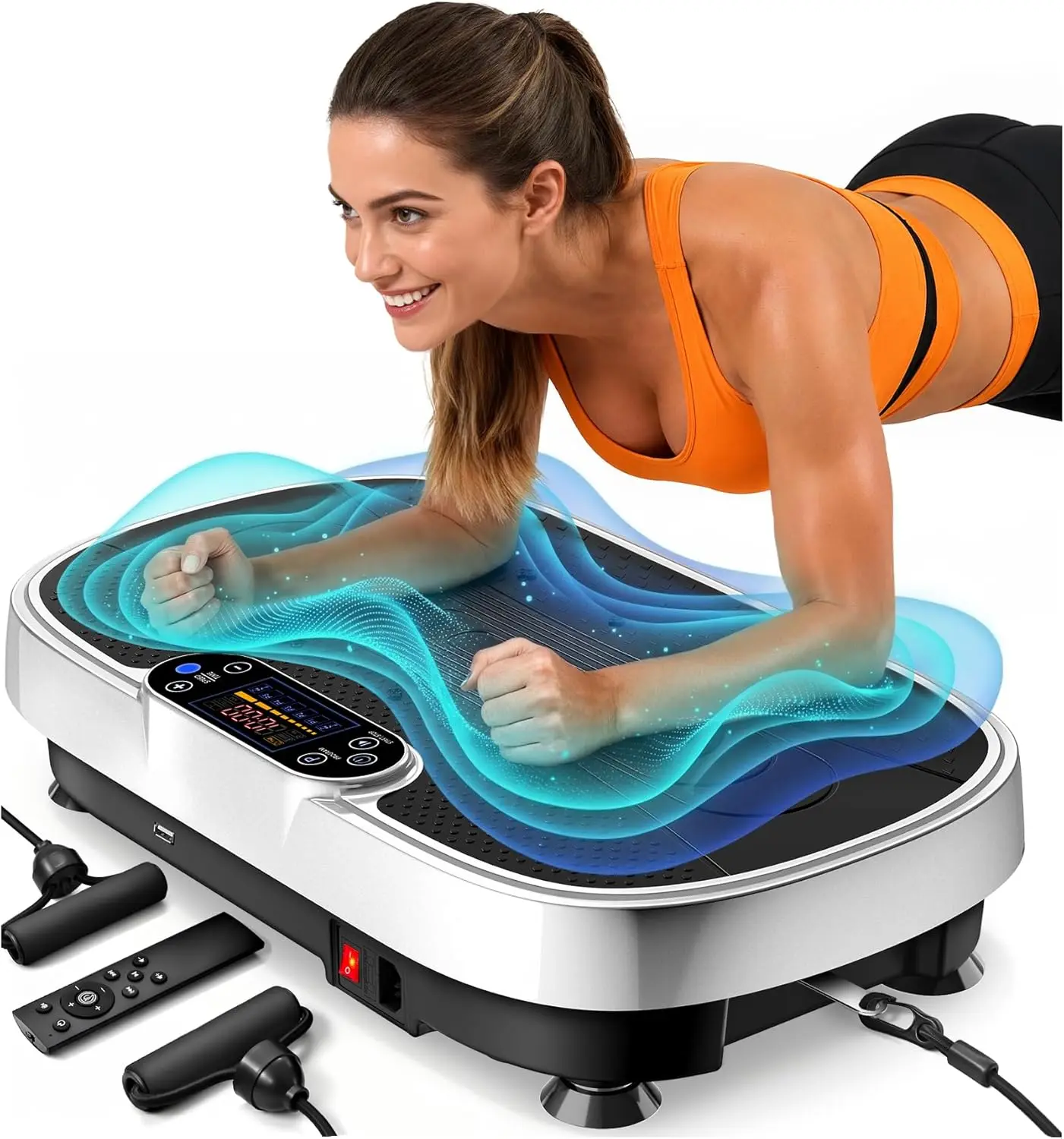 3D Whole Body Vibration Platform for Lymphatic Drainage & Muscle Recovery, 455-lb Capacity, Bluetooth Speaker, LED Display, Home Gym Fitness Machine
3D Whole Body Vibration Platform for Lymphatic Drainage & Muscle Recovery, 455-lb Capacity, Bluetooth Speaker, LED Display, Home Gym Fitness Machine
