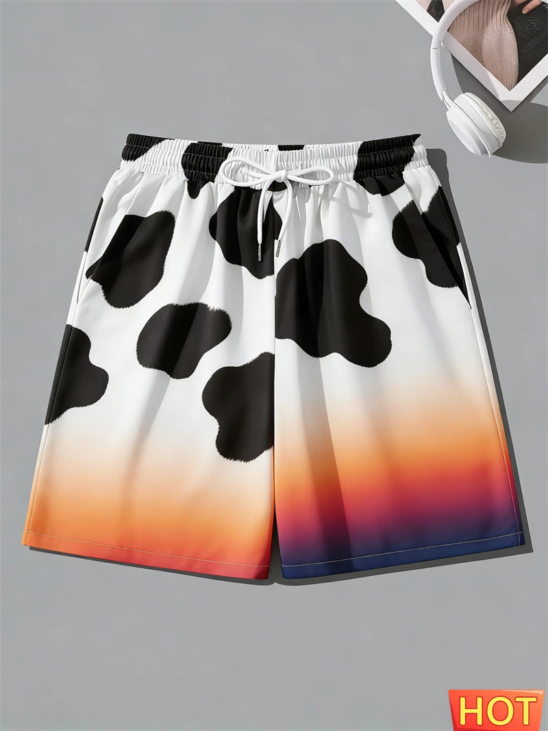 2026 New Men Cow Print Beach Shorts Cute Cow Spotted Graphic Swim Trunks For Summer Beach Vacations Trendy Casual Y2k Men Shorts
2026 New Men Cow Print Beach Shorts Cute Cow Spotted Graphic Swim Trunks For Summer Beach Vacations Trendy Casual Y2k Men Shorts
