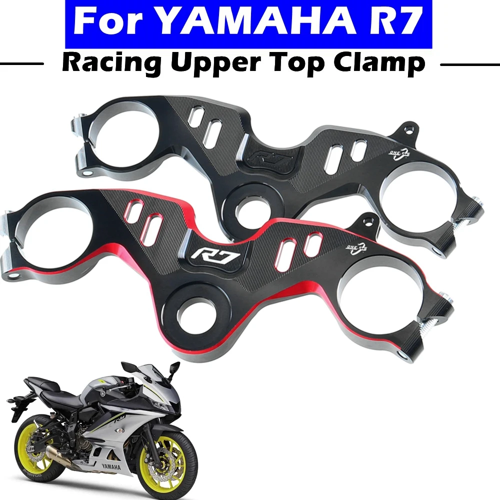 Motorcycle CNC Racing Refit Clip On Handle Bars Front End Upper Top Clamp For YAMAHA R7 2021-2023
Motorcycle CNC Racing Refit Clip On Handle Bars Front End Upper Top Clamp For YAMAHA R7 2021-2023