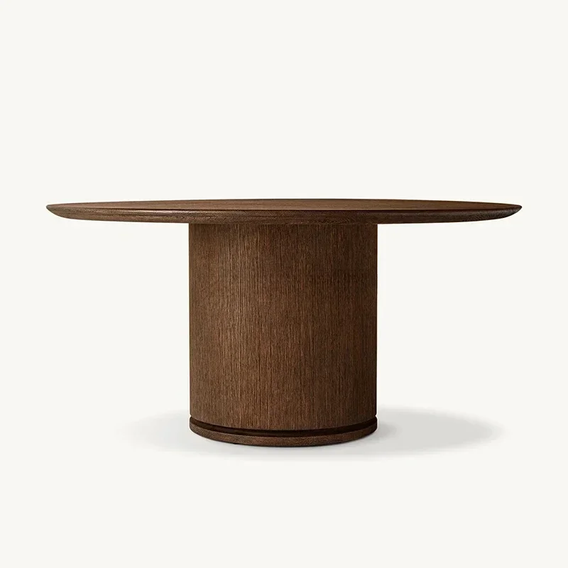 American rural light luxury high-grade natural solid wood round dining table small apartment villa
American rural light luxury high-grade natural solid wood round dining table small apartment villa