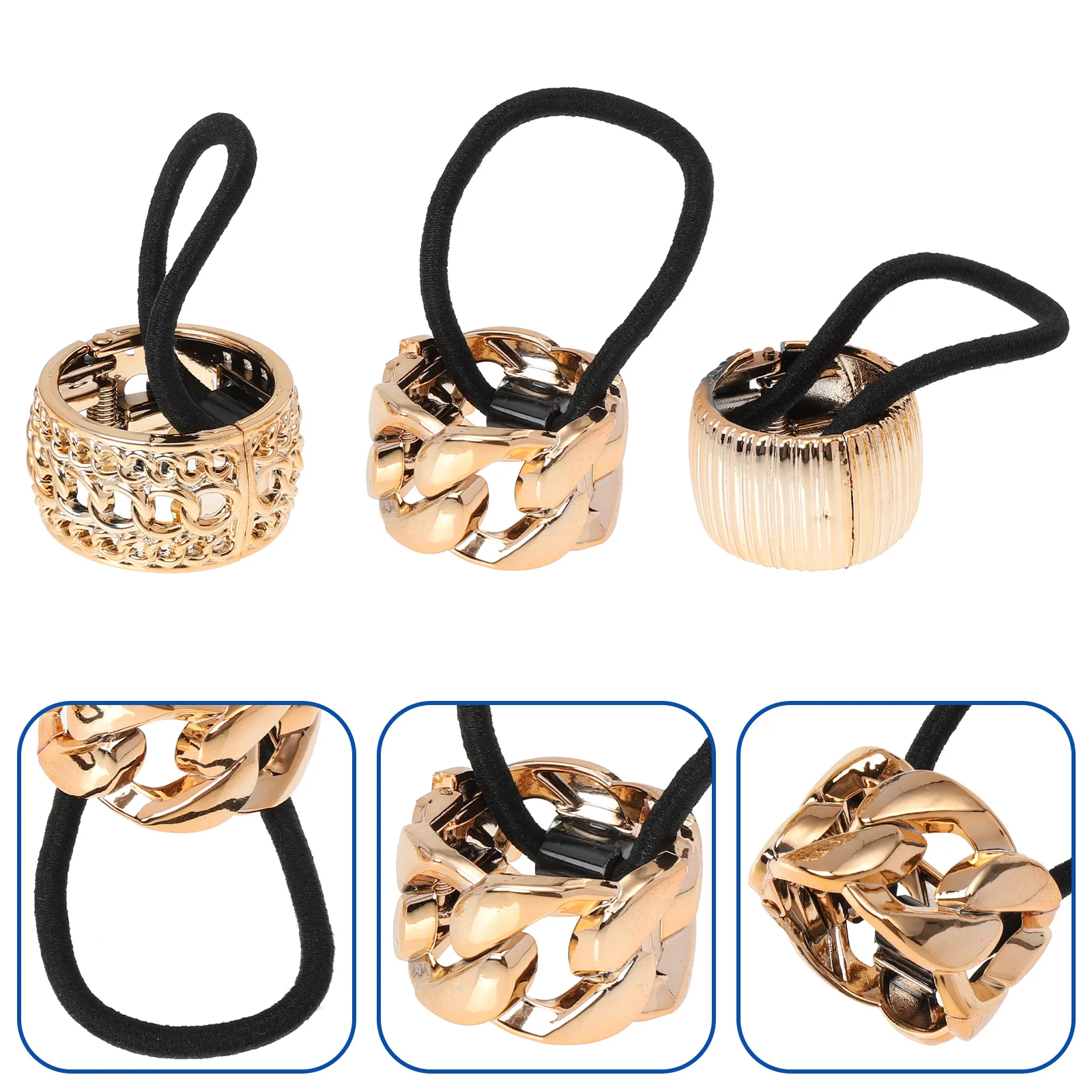 6 Pcs Ponytail Button Hair Holder Cuffs Rope Elastic Band Tie Buckle Clear Ties Rhinestones
6 Pcs Ponytail Button Hair Holder Cuffs Rope Elastic Band Tie Buckle Clear Ties Rhinestones