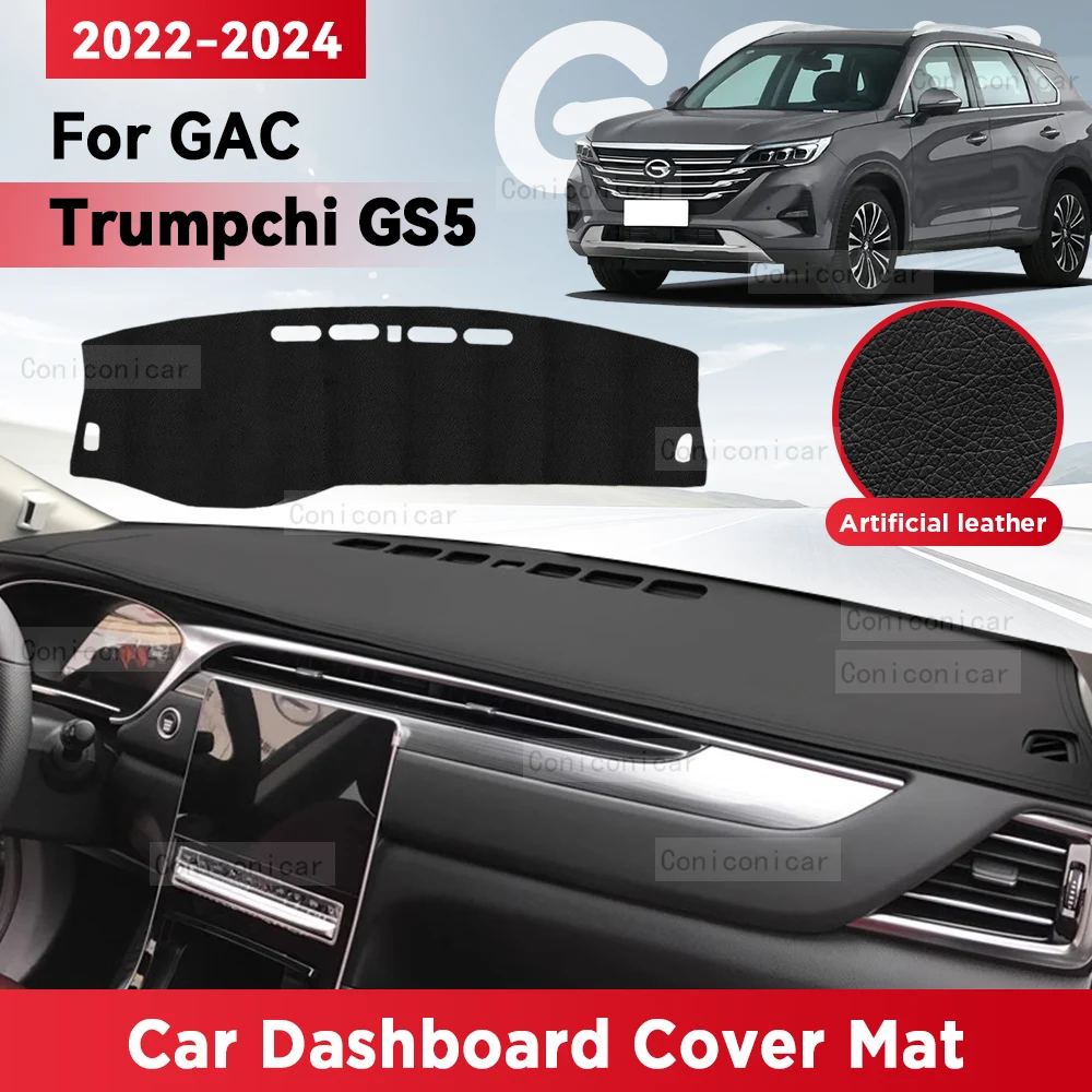 For GAC Trumpchi GS5 2022-2024 Car Dashboard Cover Mat Sun Shade Pad Avoid Light Mat Instrument Carpet Protection Accessories
For GAC Trumpchi GS5 2022-2024 Car Dashboard Cover Mat Sun Shade Pad Avoid Light Mat Instrument Carpet Protection Accessories