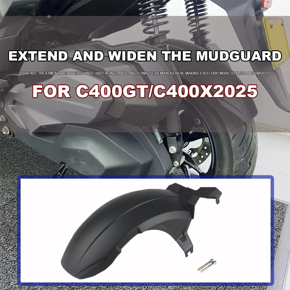 Rear mudguard extended mudguard splash guard Widening and lengthening FOR C400GT C400X 2025
Rear mudguard extended mudguard splash guard Widening and lengthening FOR C400GT C400X 2025