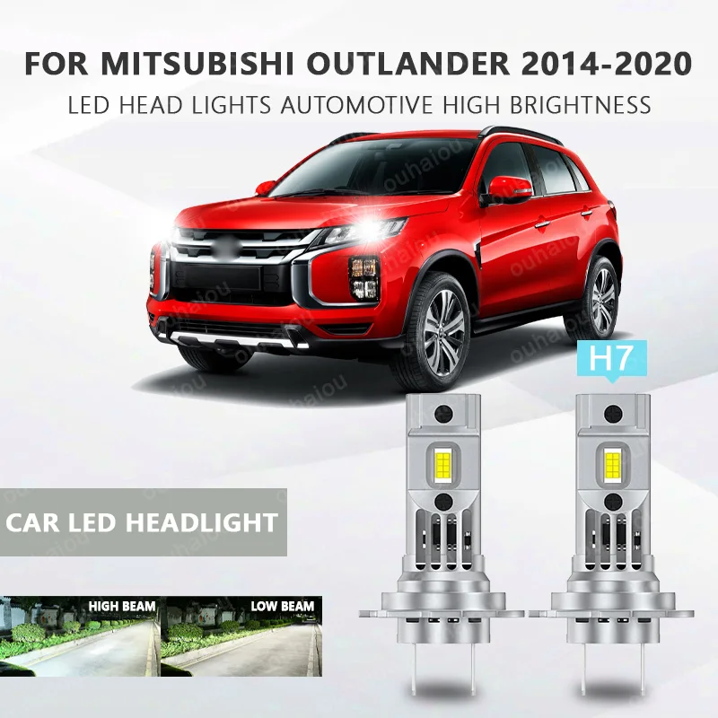 2PCS For Mitsubishi Outlander 2014-2020 Low Beam Led Bulb H7 Without Fan Headlight Bulb 60W 6000K Plug and Play 12V
2PCS For Mitsubishi Outlander 2014-2020 Low Beam Led Bulb H7 Without Fan Headlight Bulb 60W 6000K Plug and Play 12V