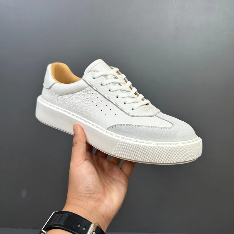 Old-money Style Board Shoes Men Sneakers Genuine Leather Breathable Training Shoes Outdoor Hiking Casual Sports Shoes
Old-money Style Board Shoes Men Sneakers Genuine Leather Breathable Training Shoes Outdoor Hiking Casual Sports Shoes