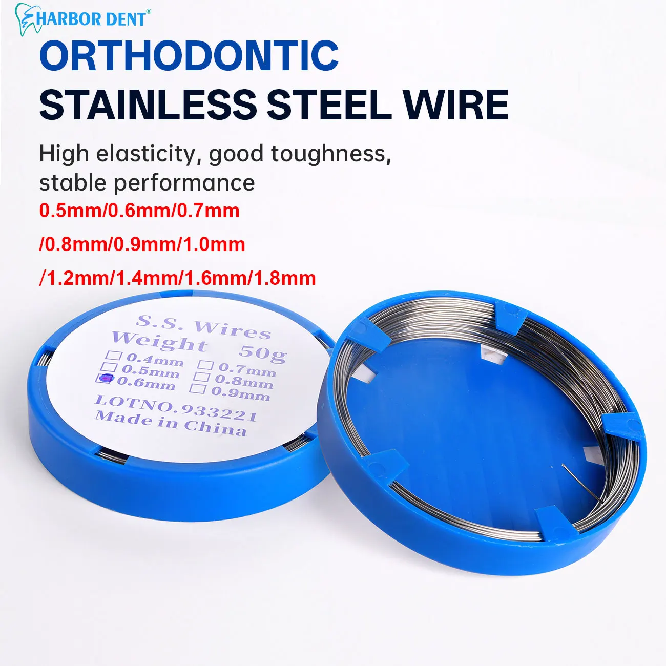 1 Rolls Dental Orthodontic Wire Stainless Steel Round Archwire for Orthodontic Teeth Surgical Instruments 0.5-1.8mm
1 Rolls Dental Orthodontic Wire Stainless Steel Round Archwire for Orthodontic Teeth Surgical Instruments 0.5-1.8mm