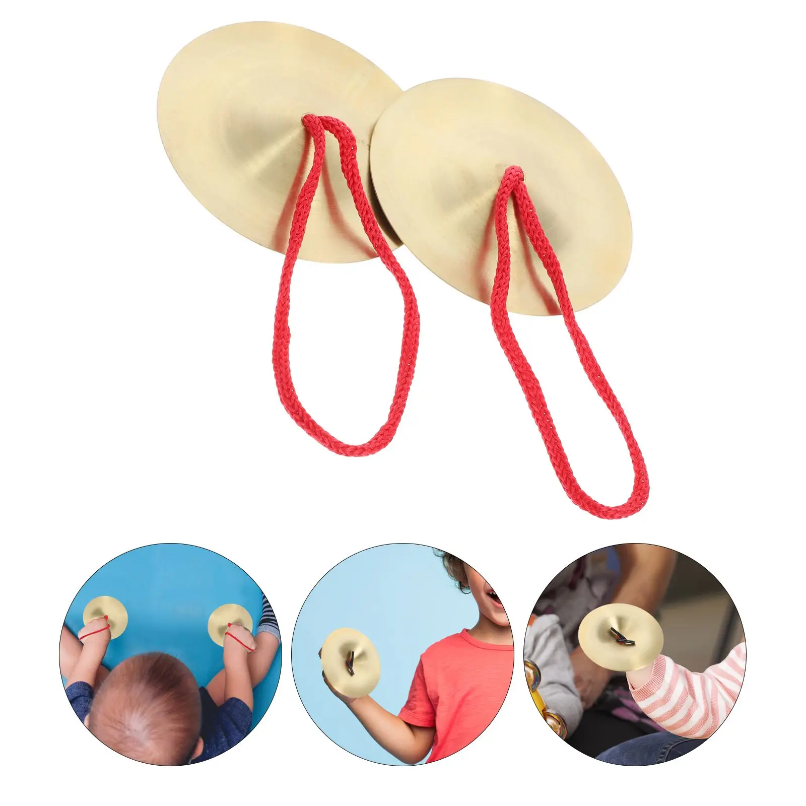 Copper Cymbal Teaching Aids 9cm Finger Kids Musical Instruments Mini Size Handheld Cymbals for Children Dance Entertainment
Copper Cymbal Teaching Aids 9cm Finger Kids Musical Instruments Mini Size Handheld Cymbals for Children Dance Entertainment