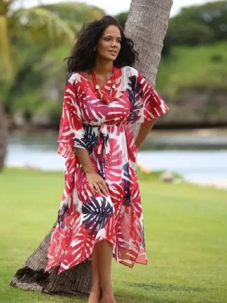 Red Causal Printed Sexy V Neck Self Tie Batwing Sleeve Women Dresses Vintage Patchwork Bohemian Beach Wear Maxi Dresses Q408
Red Causal Printed Sexy V Neck Self Tie Batwing Sleeve Women Dresses Vintage Patchwork Bohemian Beach Wear Maxi Dresses Q408