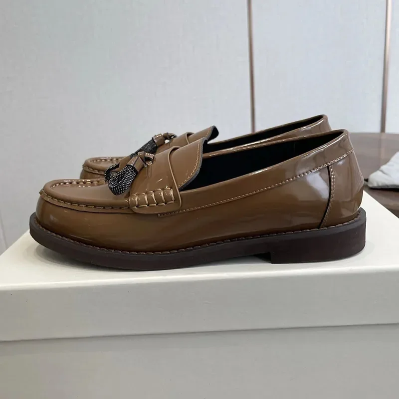 Women Lazy Loafers Round Toe Real Leather Flats Women Office Commuting Shoes Zapatos De Mujer Vacation Walking Shoes Fashion
Women Lazy Loafers Round Toe Real Leather Flats Women Office Commuting Shoes Zapatos De Mujer Vacation Walking Shoes Fashion