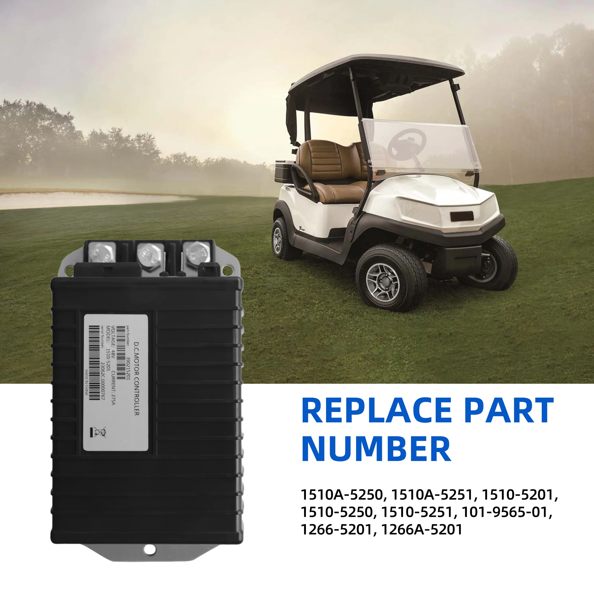 1510-5201 48V 275A DC Motor Controller 101956501 for Curtis Club Car DS Precedent Golf Cart
1510-5201 48V 275A DC Motor Controller 101956501 for Curtis Club Car DS Precedent Golf Cart