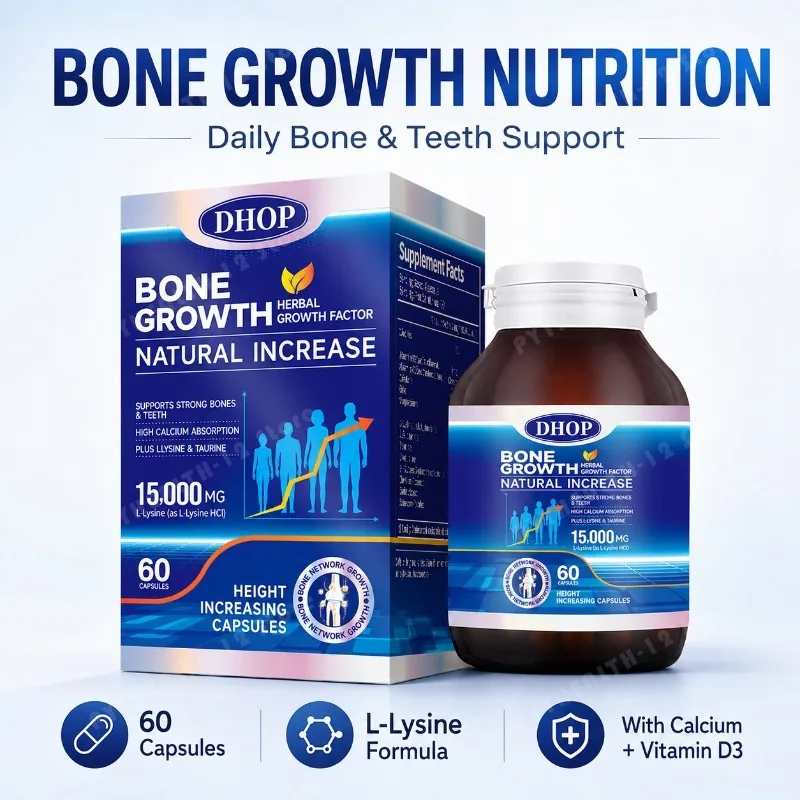 DHOP L-Lysine Vitamin D3 Zinc Magnesium Capsules, 60 Count Daily Mineral Amino Acid Supplement for Bone Health Support
DHOP L-Lysine Vitamin D3 Zinc Magnesium Capsules, 60 Count Daily Mineral Amino Acid Supplement for Bone Health Support