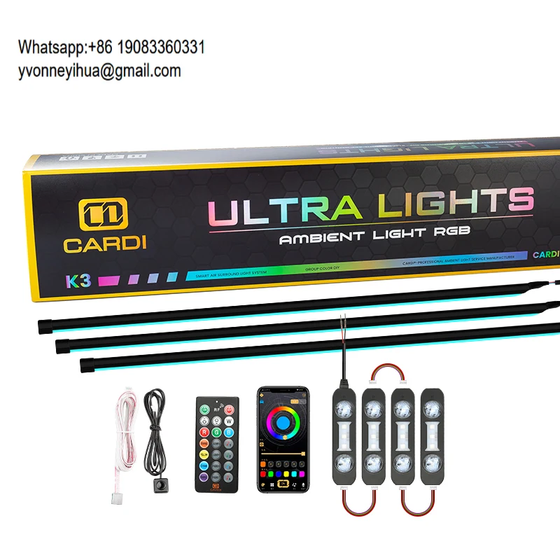 For 'CARDI' 18-in-1 Remote Control Indoor Color LED Ambient Lighting Car Interior Atmosphere Light For Focus And Other Models
For 'CARDI' 18-in-1 Remote Control Indoor Color LED Ambient Lighting Car Interior Atmosphere Light For Focus And Other Models