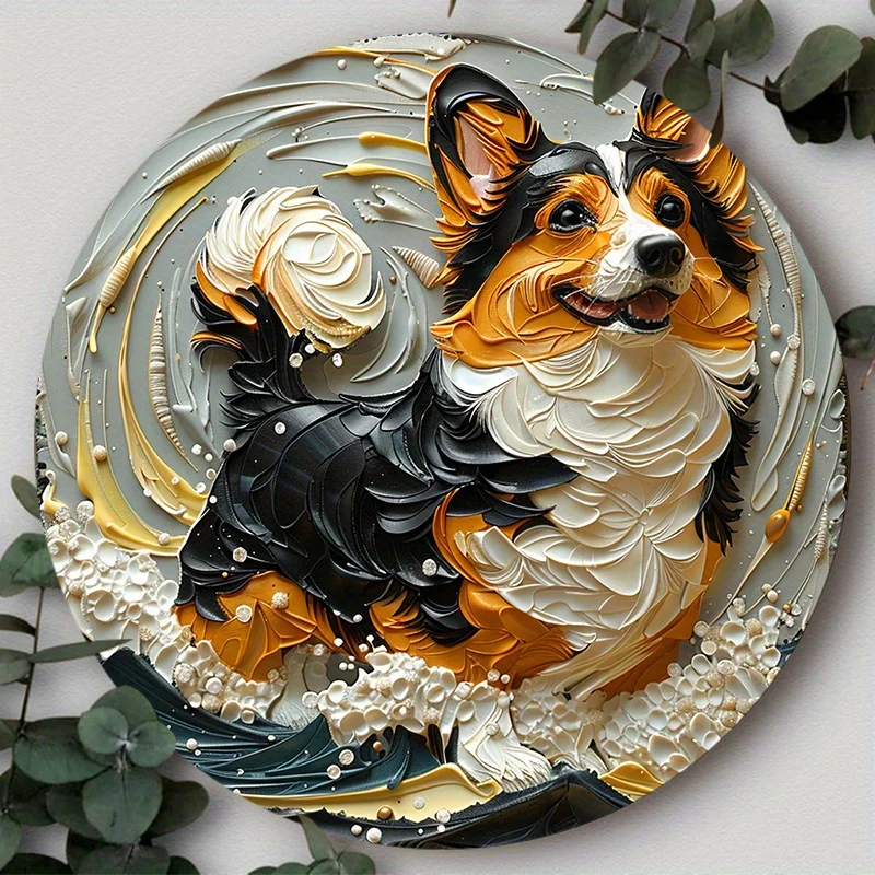 Aluminum Metal Sign, 2D Flat Circular Wreath Logo, Tavern Club Home Scene Decoration, Corgi, Suitable for Various Scenarios
Aluminum Metal Sign, 2D Flat Circular Wreath Logo, Tavern Club Home Scene Decoration, Corgi, Suitable for Various Scenarios