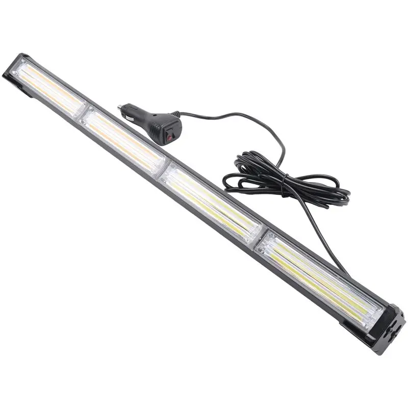 4-Section COB LED Single-Side Steady+Flash Strobe Bar Warning Light 9-30V 6W/section Cigarette Lighter Plug IP65 Yellow/White
4-Section COB LED Single-Side Steady+Flash Strobe Bar Warning Light 9-30V 6W/section Cigarette Lighter Plug IP65 Yellow/White
