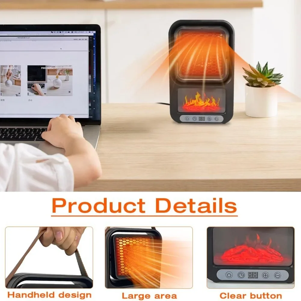 Quiet Desktop Portable Heater with Remote Control and Constant Temperature Overheat Protection and Safety Cork for Indoor Use
Quiet Desktop Portable Heater with Remote Control and Constant Temperature Overheat Protection and Safety Cork for Indoor Use