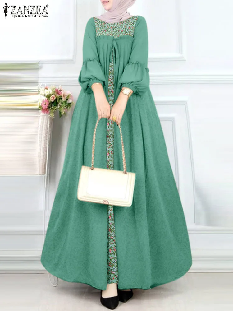 ZANZEA Elegant Floral Dress Women Bohemain Sundress Long Sleeve O Neck Kaftan Muslim Dubai Abaya Robe Femme IsIamic Clothing
ZANZEA Elegant Floral Dress Women Bohemain Sundress Long Sleeve O Neck Kaftan Muslim Dubai Abaya Robe Femme IsIamic Clothing