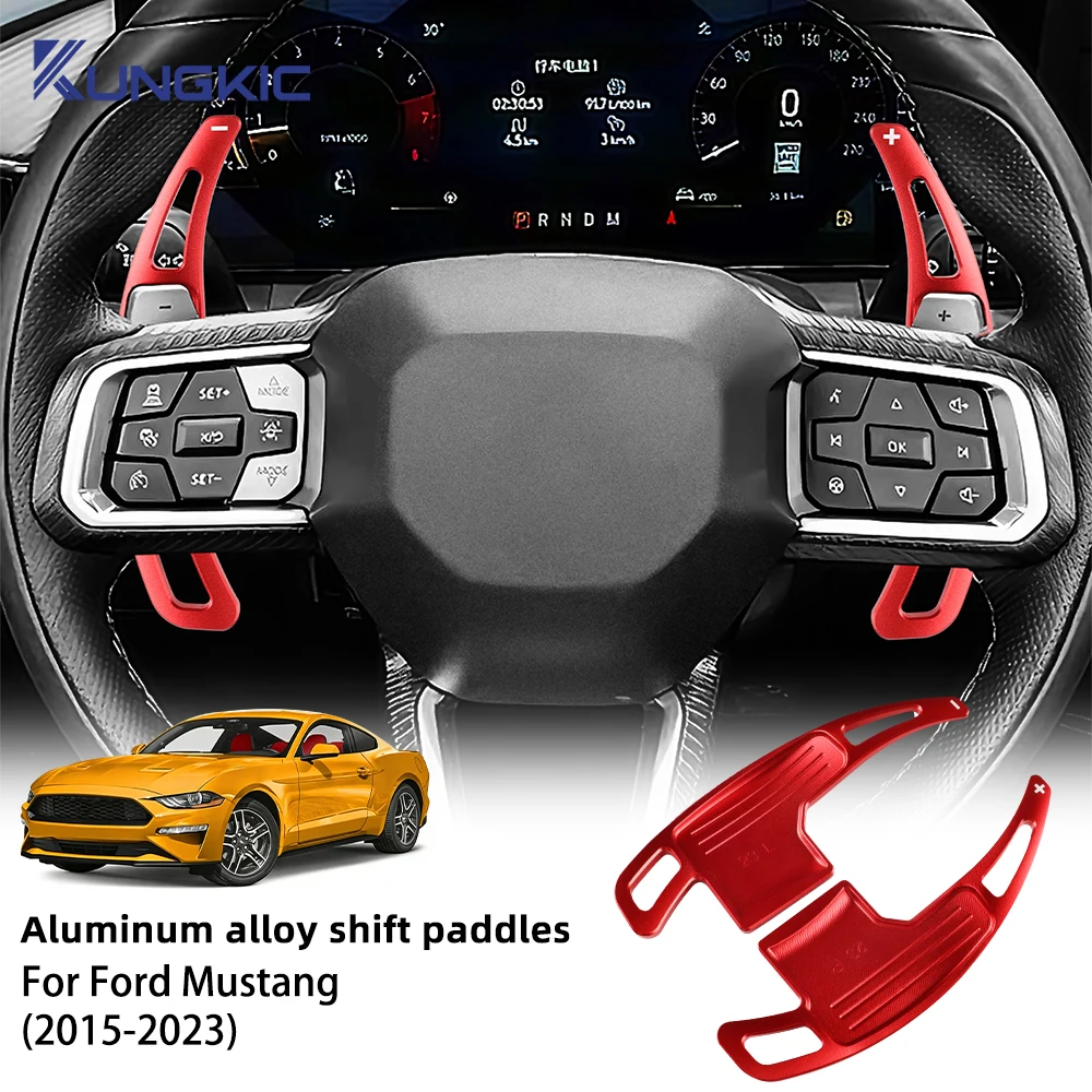 Накладки на подрулевые лепестки переключения передач для Ford Mustang 2015-2023, удлинители для руля DSG
Накладки на подрулевые лепестки переключения передач для Ford Mustang 2015-2023, удлинители для руля DSG