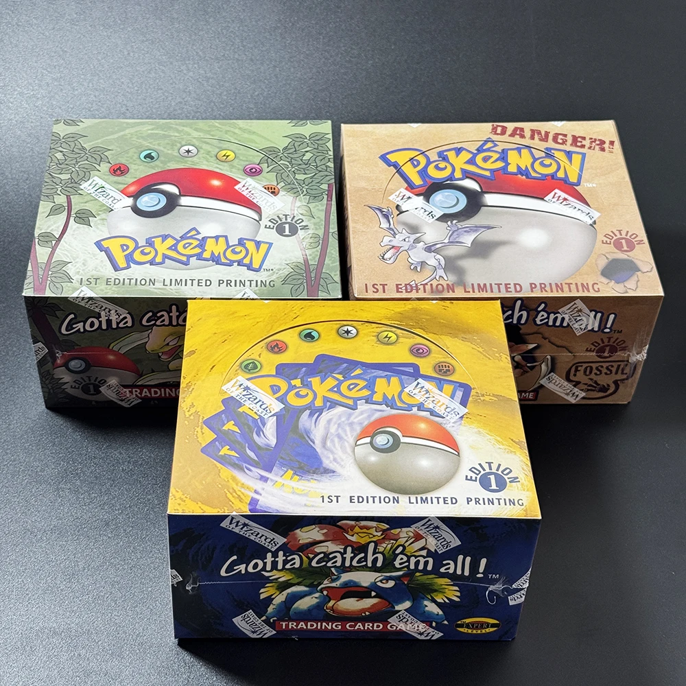 Pokémon Base set-Jungle-Fossil Booster Box TCG 1st Edition 36 Packs Charizrd Blastoise Venusaur Flareon Aerodactyl Zapdos Packs
Pokémon Base set-Jungle-Fossil Booster Box TCG 1st Edition 36 Packs Charizrd Blastoise Venusaur Flareon Aerodactyl Zapdos Packs