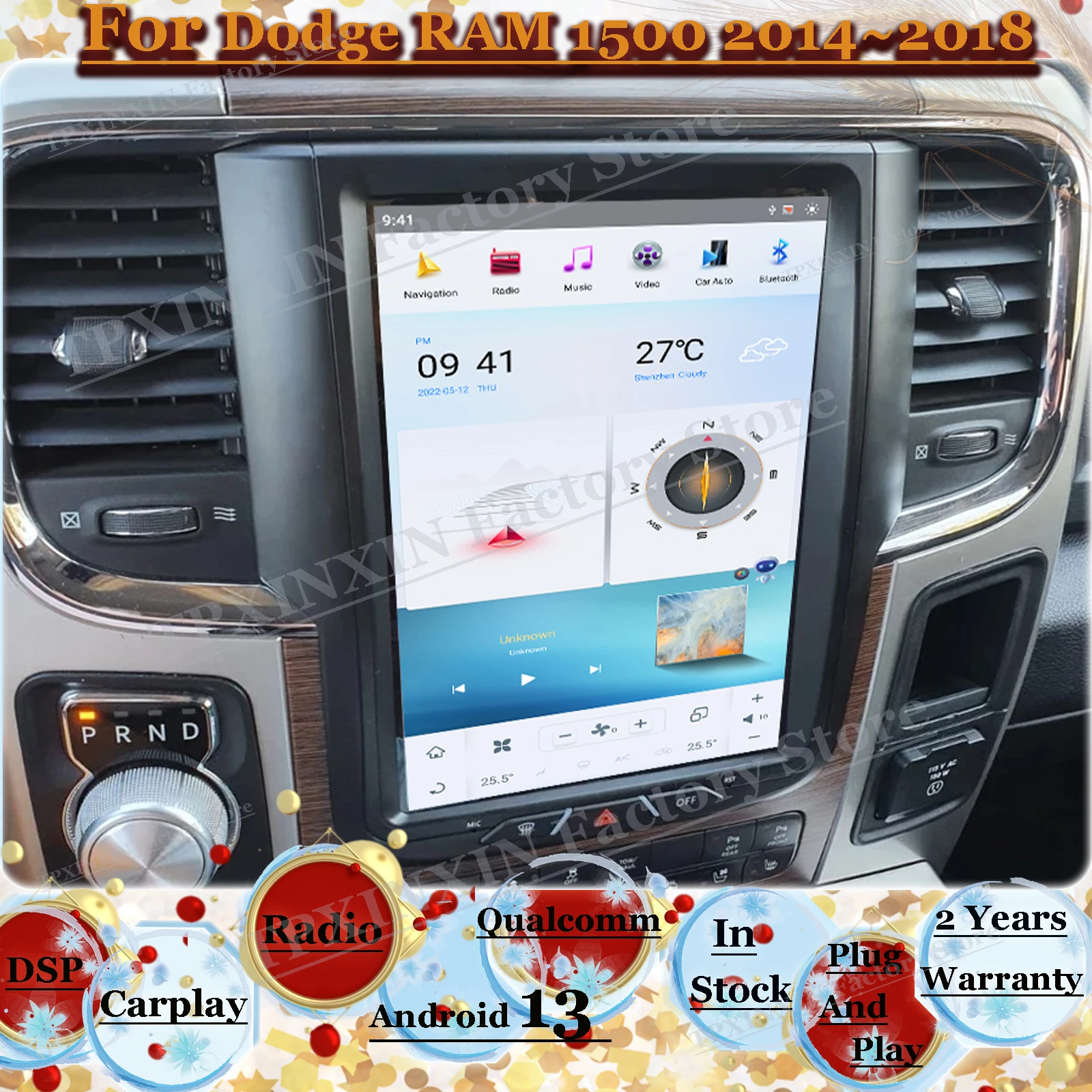 Автомобильный радиоприемник Qualcomm Android 13 с автоматическим экраном для Dodge RAM 1500 2014 ~ 2018 GPS-навигация, видео-аудио головное устройство
Автомобильный радиоприемник Qualcomm Android 13 с автоматическим экраном для Dodge RAM 1500 2014 ~ 2018 GPS-навигация, видео-аудио головное устройство
