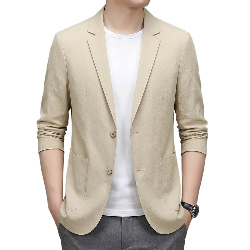 Men's Premium Thin Blazer Spring Summer Solid Color Breathable Linen Blend Business Casual Jacket Work Commute Business Travel
Men's Premium Thin Blazer Spring Summer Solid Color Breathable Linen Blend Business Casual Jacket Work Commute Business Travel
