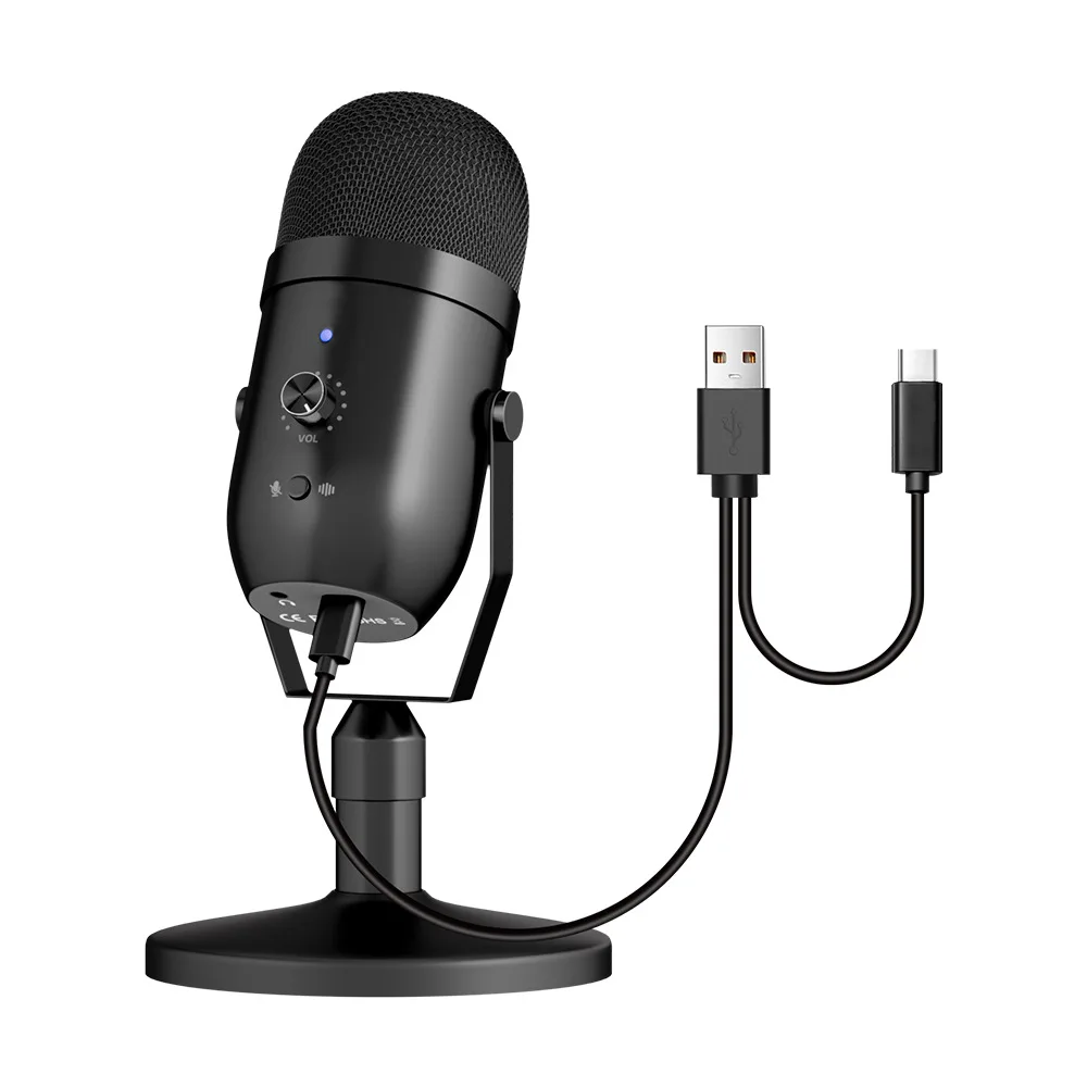 USB condenser microphone PC PS4 Game LIVE recording microphone Mobile phone dubbing recording Noise reduction microphone type-c
USB condenser microphone PC PS4 Game LIVE recording microphone Mobile phone dubbing recording Noise reduction microphone type-c