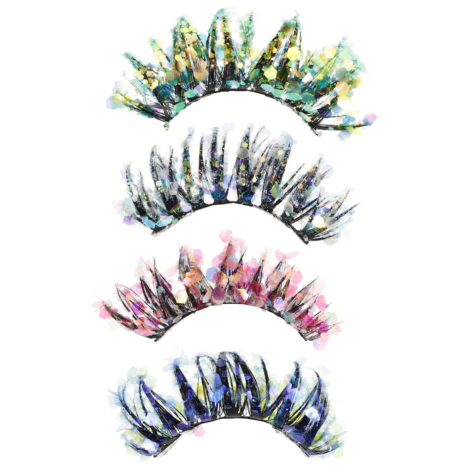Luminous False Eyelashes Reusable Colored Extensions Natural Look Fake Eyelashes For Women Makeup Glitter Lashes
Luminous False Eyelashes Reusable Colored Extensions Natural Look Fake Eyelashes For Women Makeup Glitter Lashes
